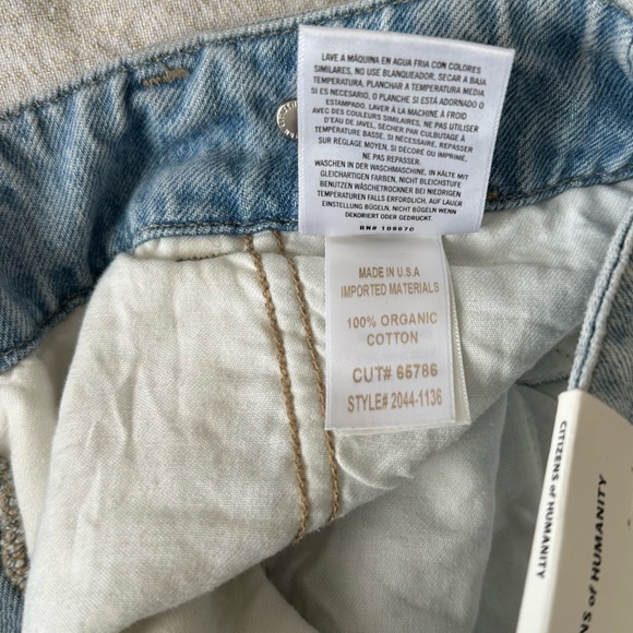 Evereve Citizens of Humanity Beverly Jeans Barrel 26 NWT Wide Leg Pleated Denim - Picture 7 of 10